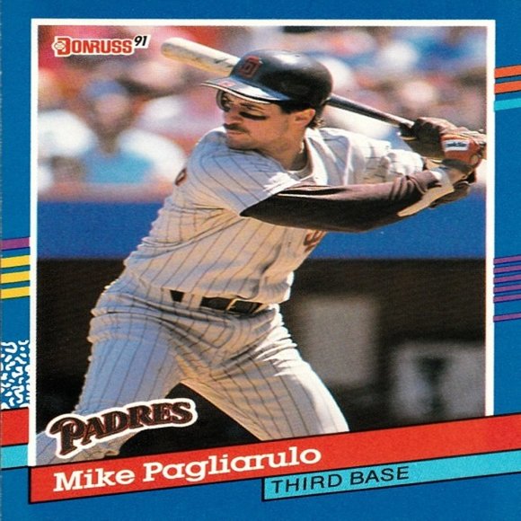 Mike Pagliarulo (San Diego Padres) 1990 Donruss '91 Series MLB Card - Number 140 - Picture 1 of 2